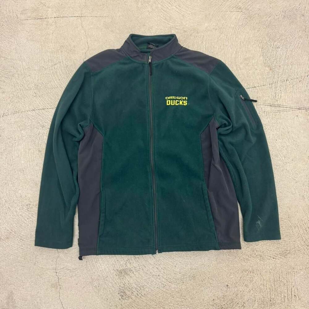 Colosseum Oregon Ducks Fleece Zip Up Jacket